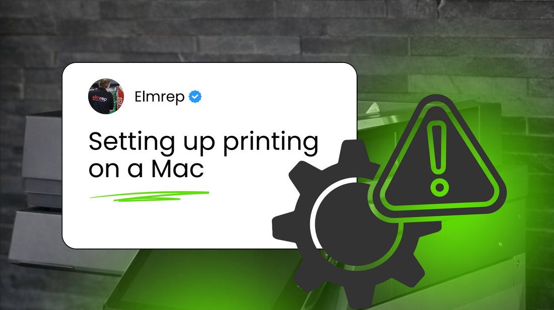 Setting up printing on a mac